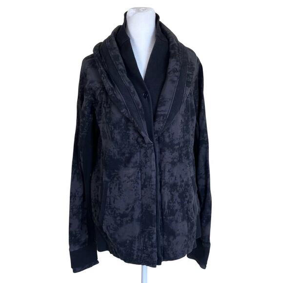 Lululemon Sz 12 To Class Jacket in Sea Bed Black Deep Coal Black Light Flaw - Picture 2 of 16